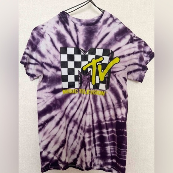 MTV Music Television Purple Tie Dye Vintage Graphic T-shirt/Tee | Unisex | NEW💜 - Picture 5 of 8